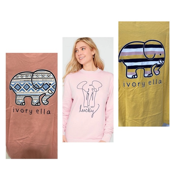 “Ivory Ella” Bundled Lot of Long Sleeve Tops and Sweatshirt - Picture 1 of 1